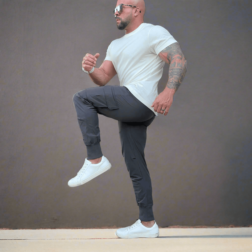 Unisex Urban Flex Cargo Joggers Charcoal Gray