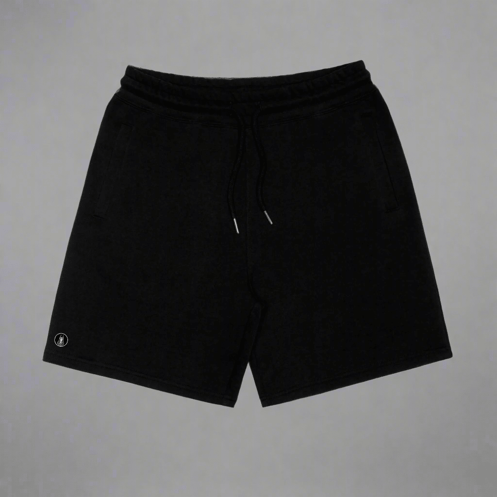 Onyx Black 100% Organic Cotton Sweat Shorts