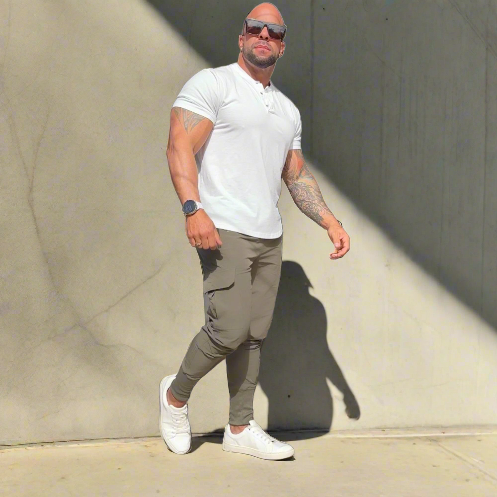 Unisex Urban Flex Cargo Joggers Military Green