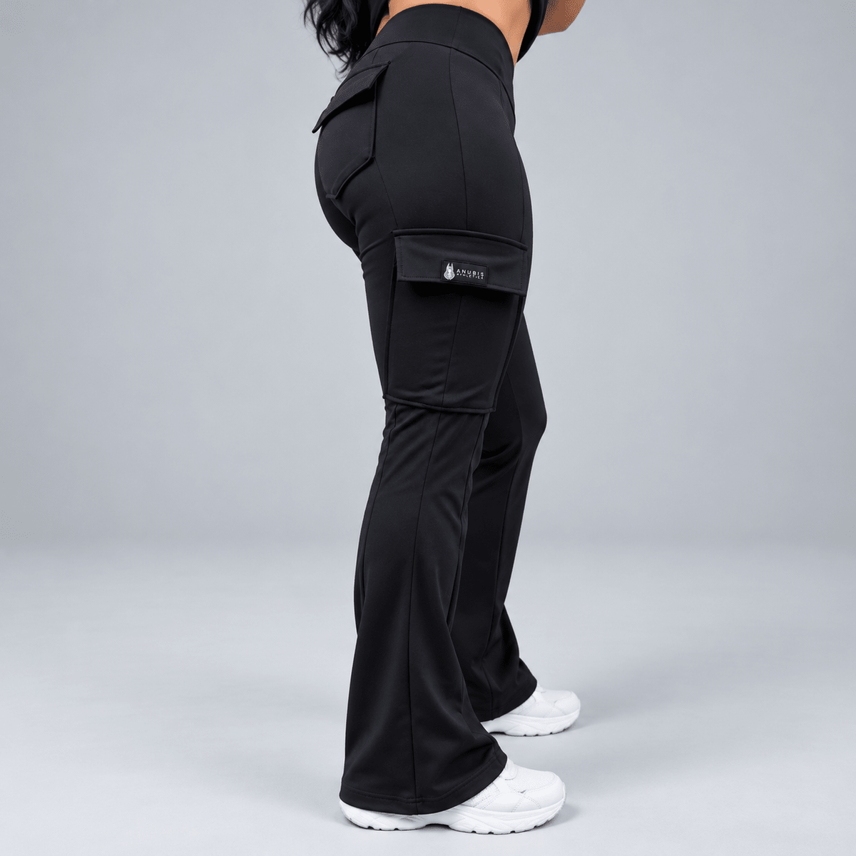 Sentinel Flared Cargo Leggings (Seamless Front Panel)