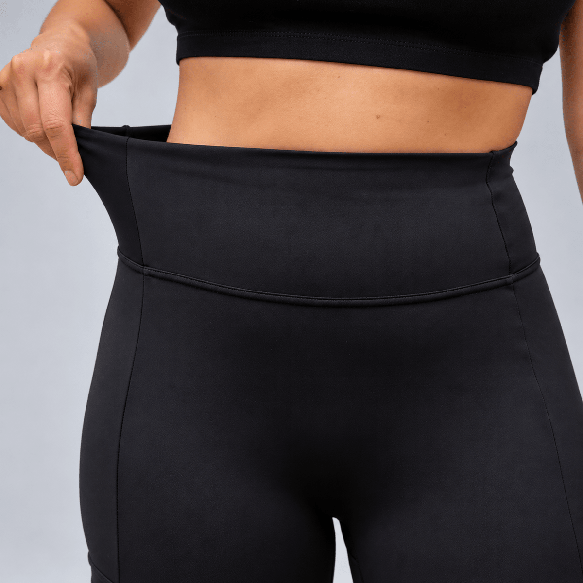 Sentinel Flared Cargo Leggings (Seamless Front Panel)