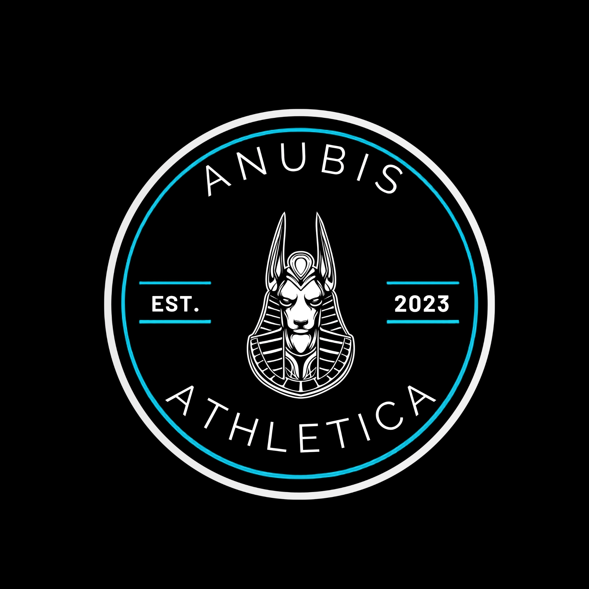 Anubis Women’s Crop Top — Black / Cyan
