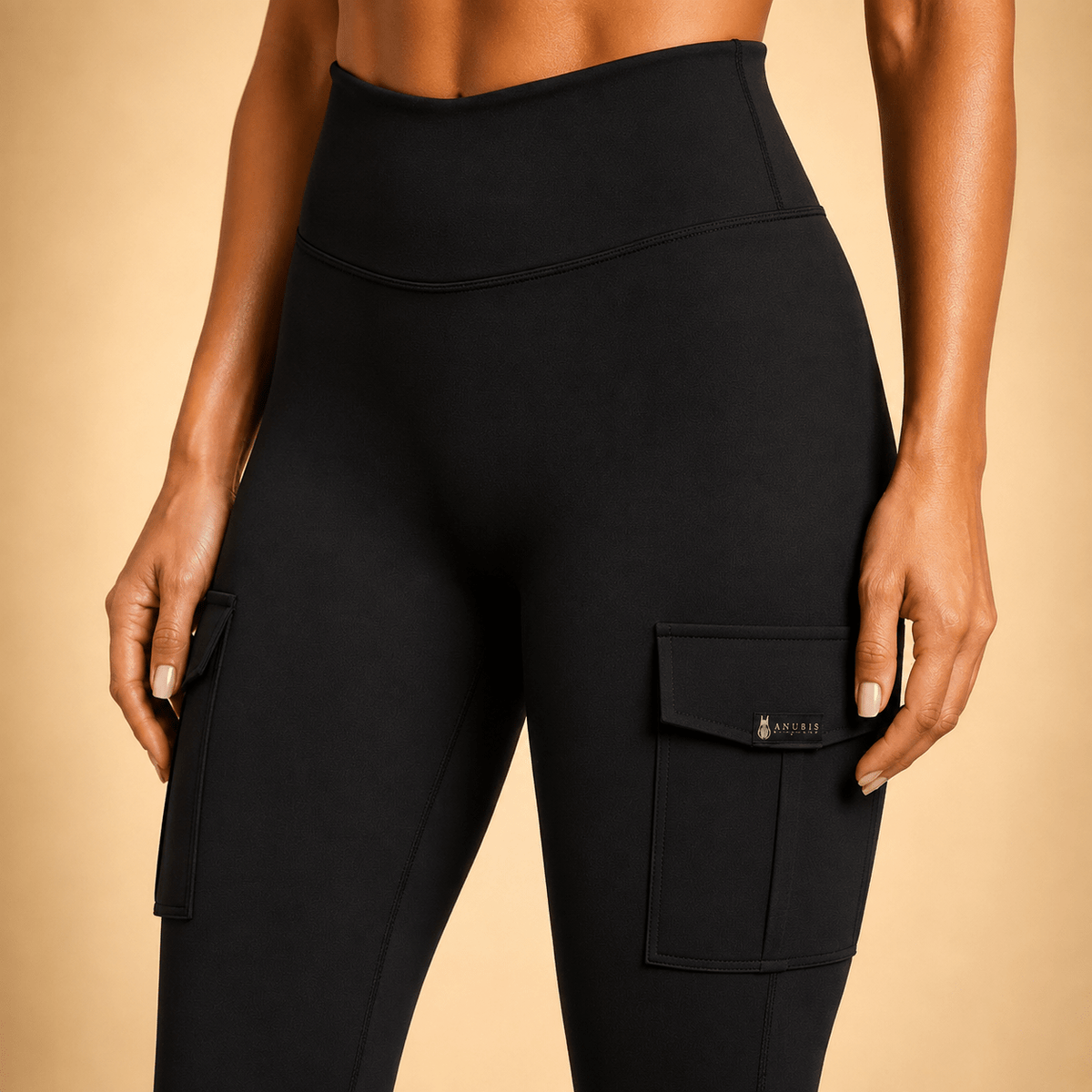Sentinel Flared Cargo Leggings (Seamless Front Panel)