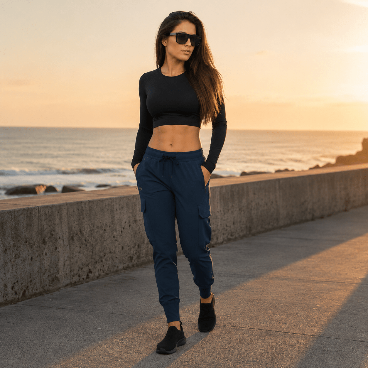 Women’s Navy Urban Flex Cargo Joggers