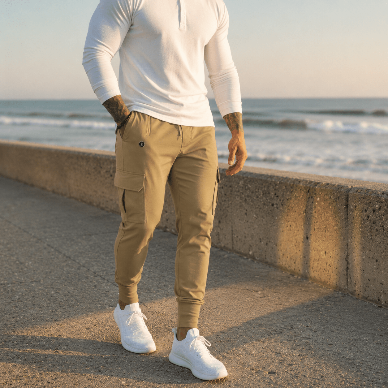 Men’s Khaki Urban Flex Cargo Joggers