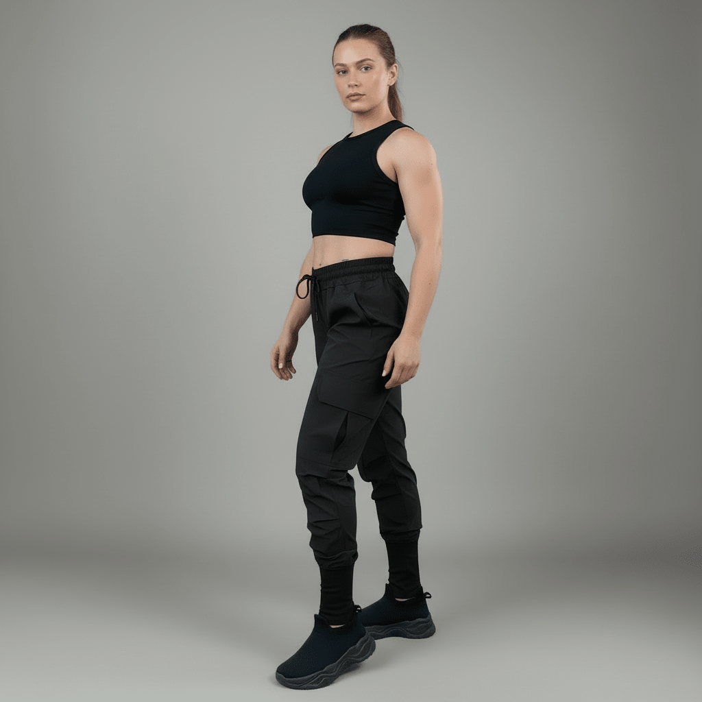 Unisex Urban Flex Cargo Joggers Black Women's