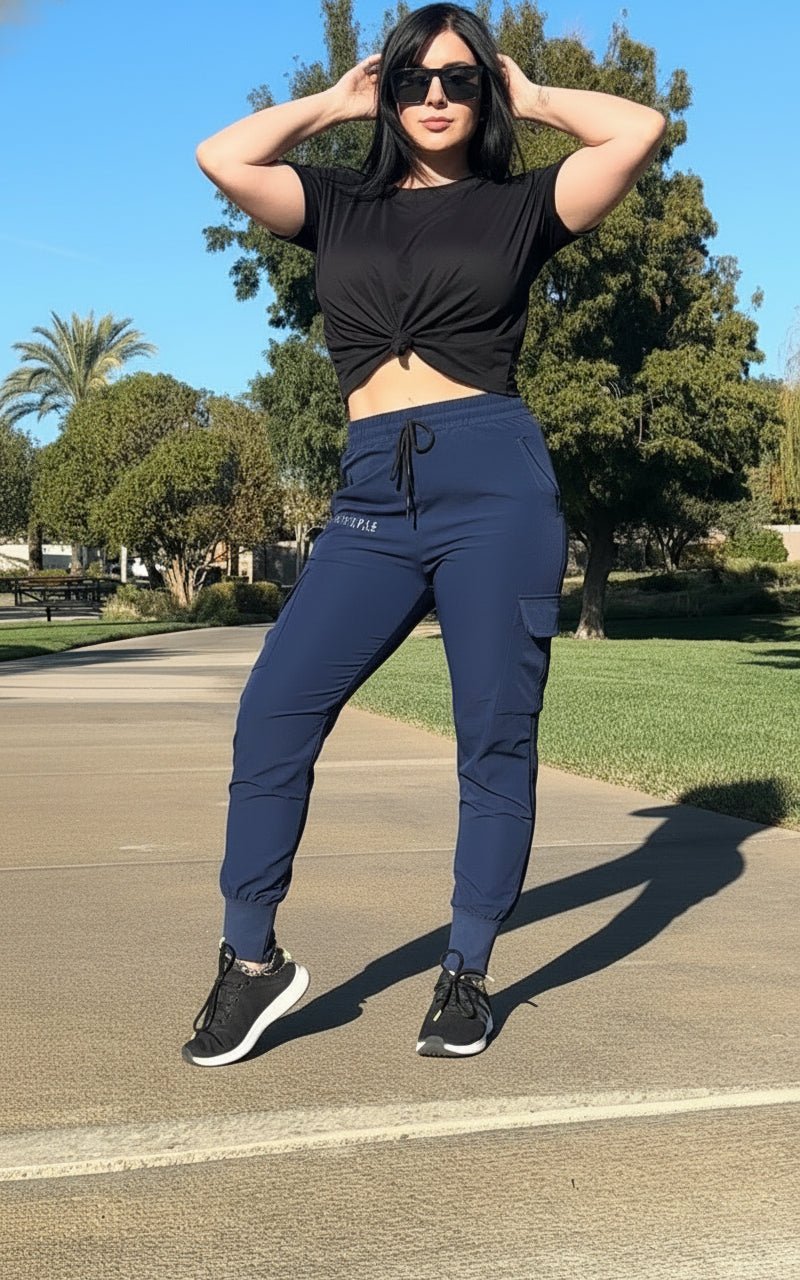 Unisex Urban Flex Cargo Joggers Blue Woman's