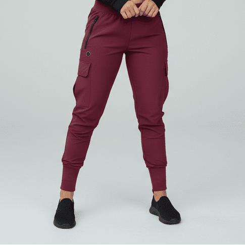 Wine Urban Flex Cargo Joggers - Premium Reimagined Series
