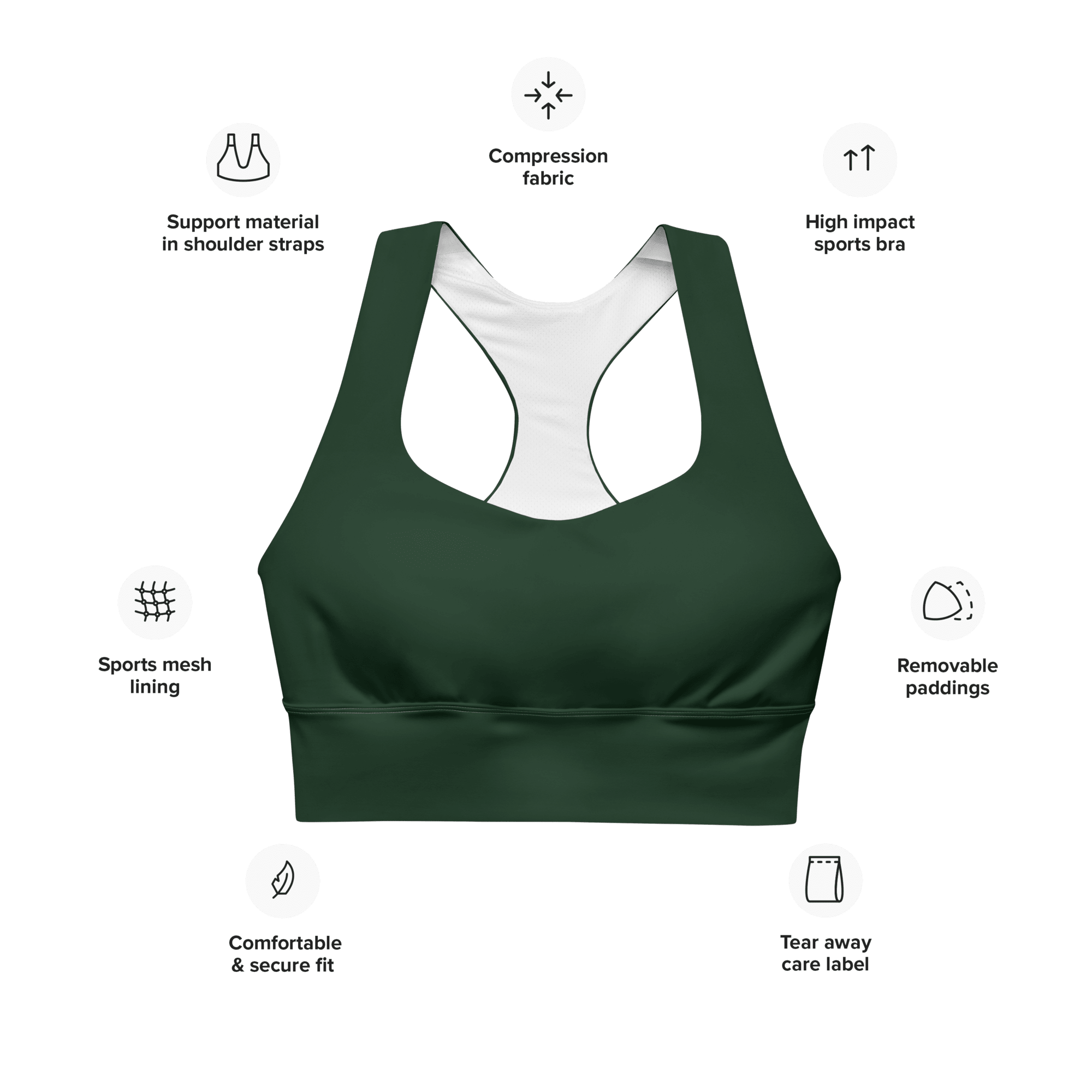 Endurance Sports Bra Pine
