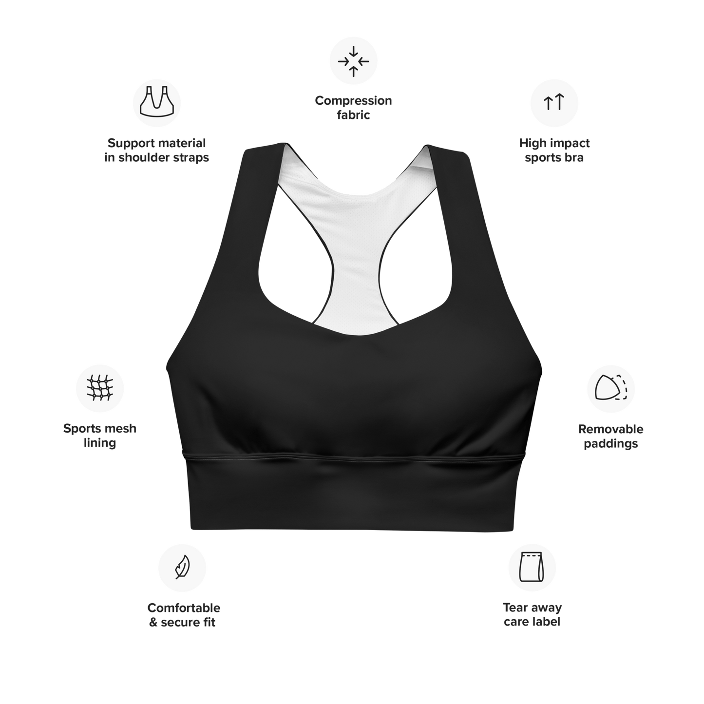 Endurance Sports Bra Onyx
