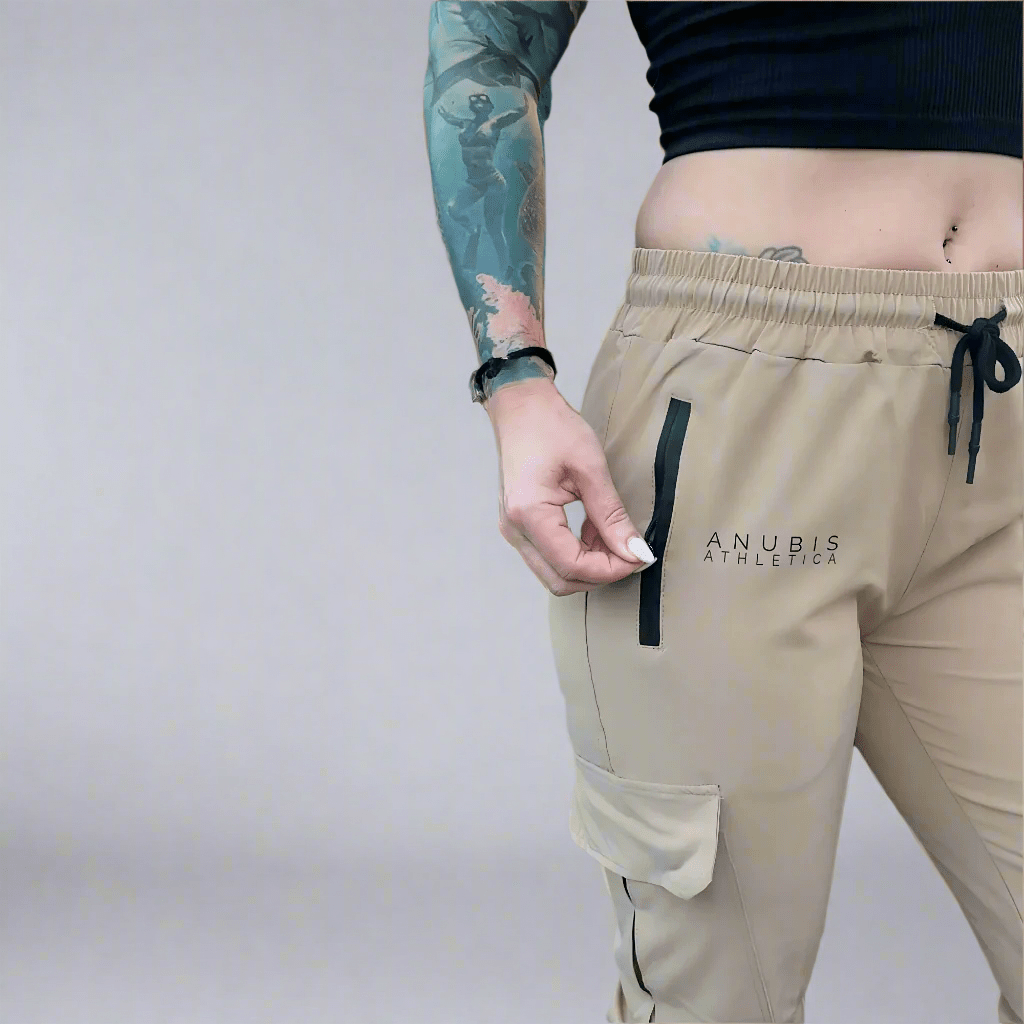 Unisex Urban Flex Cargo Joggers Khaki Women's