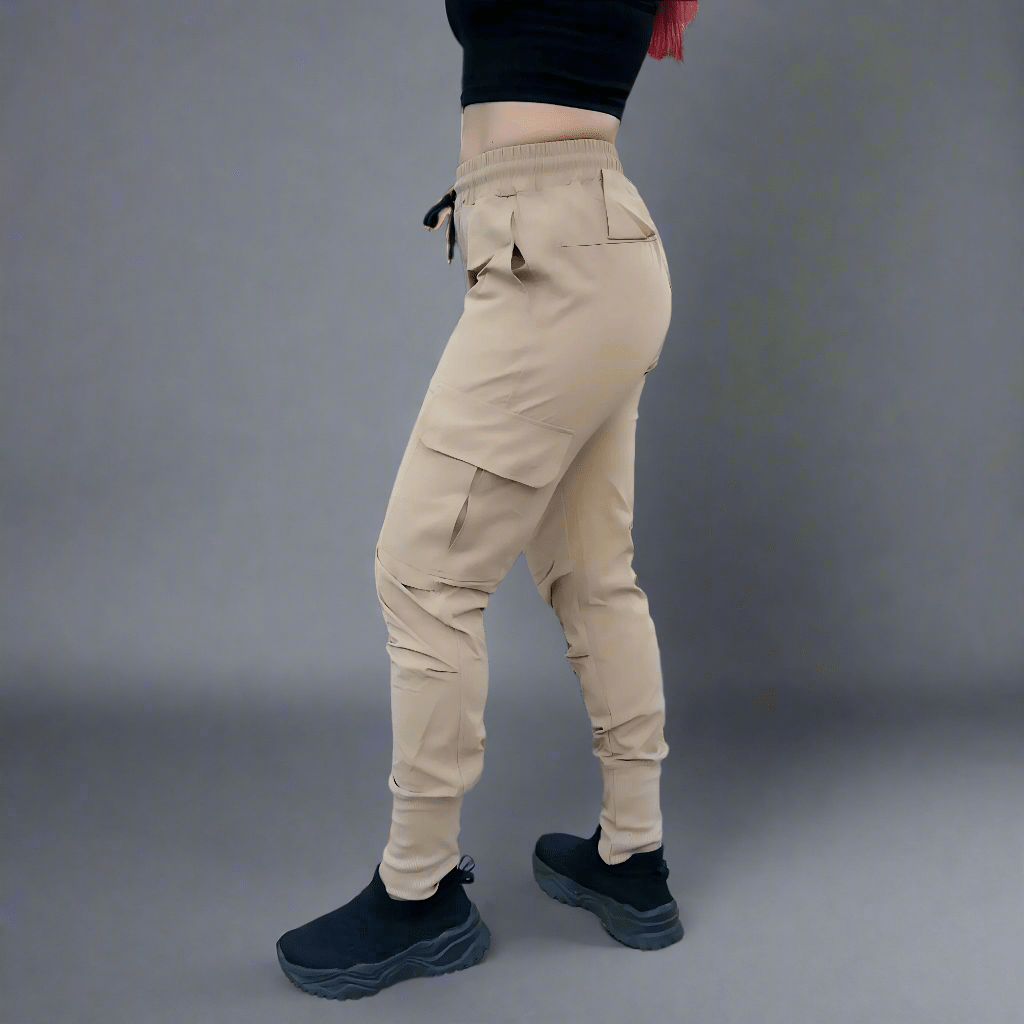 Unisex Urban Flex Cargo Joggers Khaki Women's