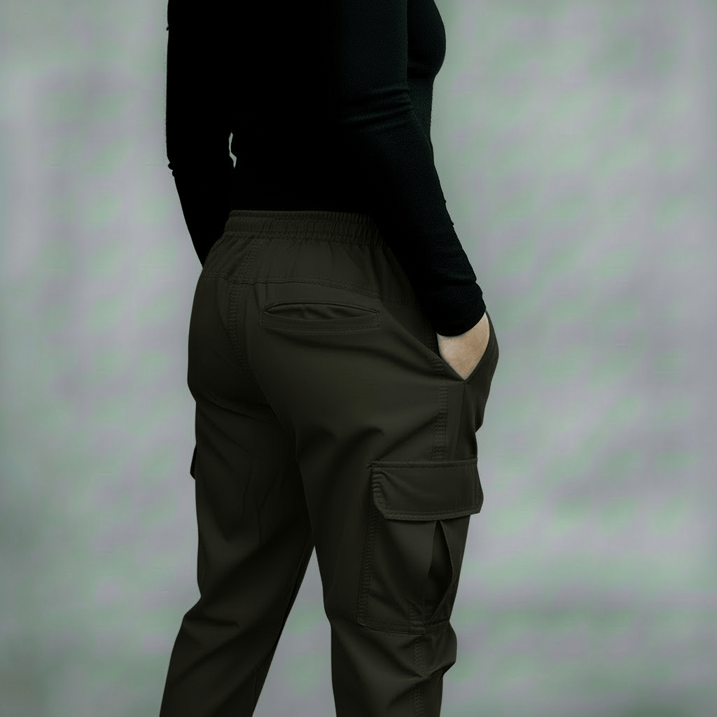 Moss Green Urban Flex Cargo Joggers - Premium Reimagined Series