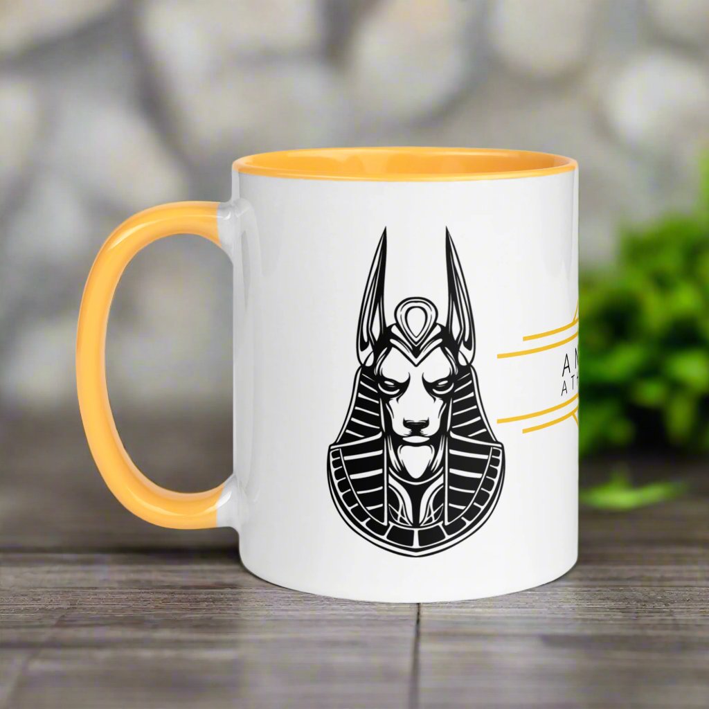 Anubis Mug with Color Inside