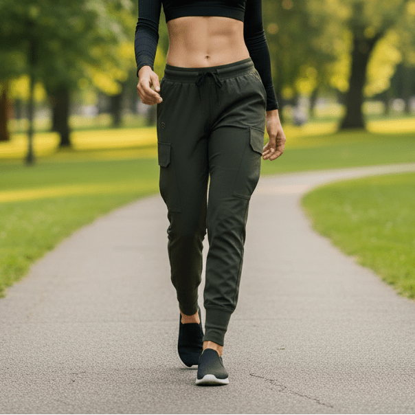 Moss Green Urban Flex Cargo Joggers - Premium Reimagined Series