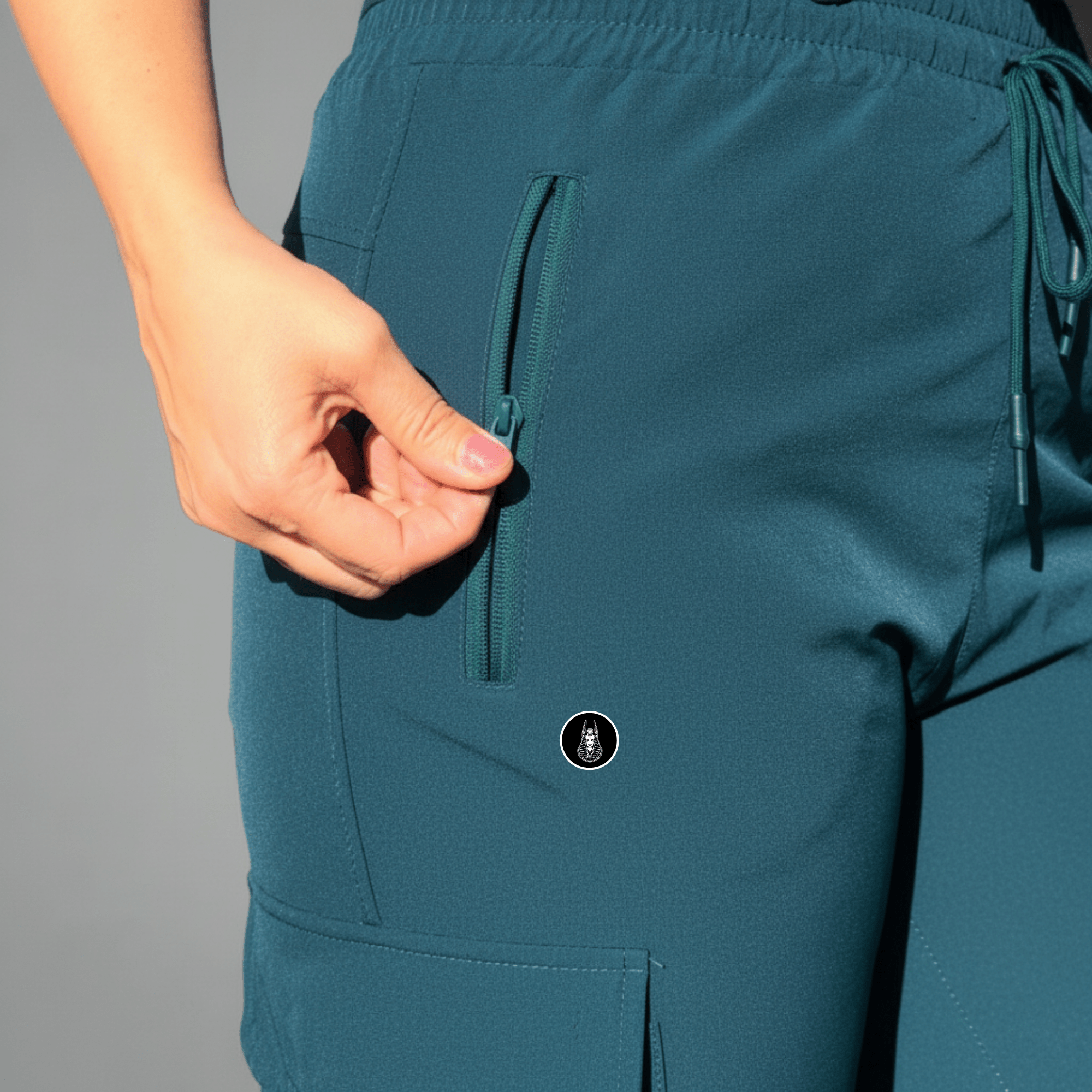 Nilestone Teal Urban Flex Cargo Joggers - Premium Reimagined Series