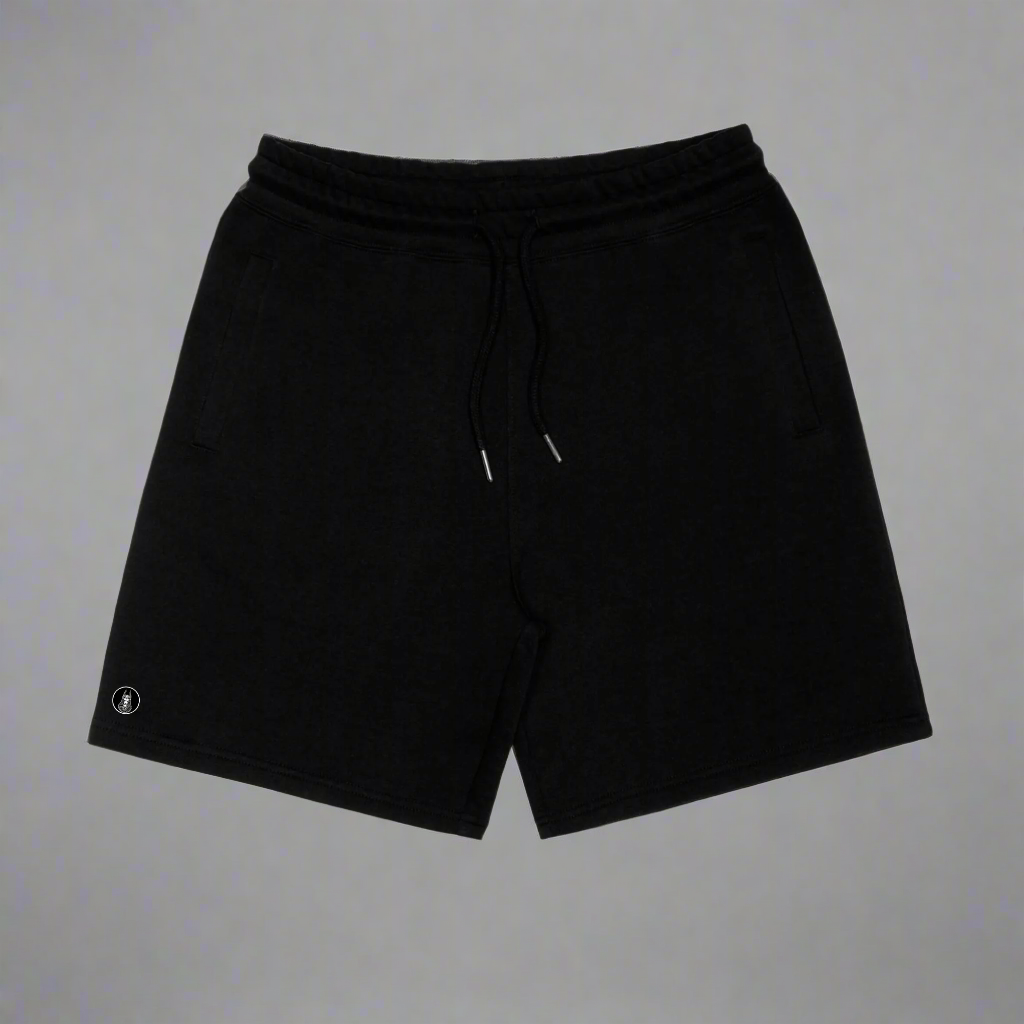 Onyx Black 100% Organic Cotton Sweat Shorts