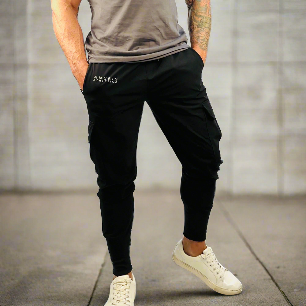 Unisex Urban Flex Cargo Joggers Black