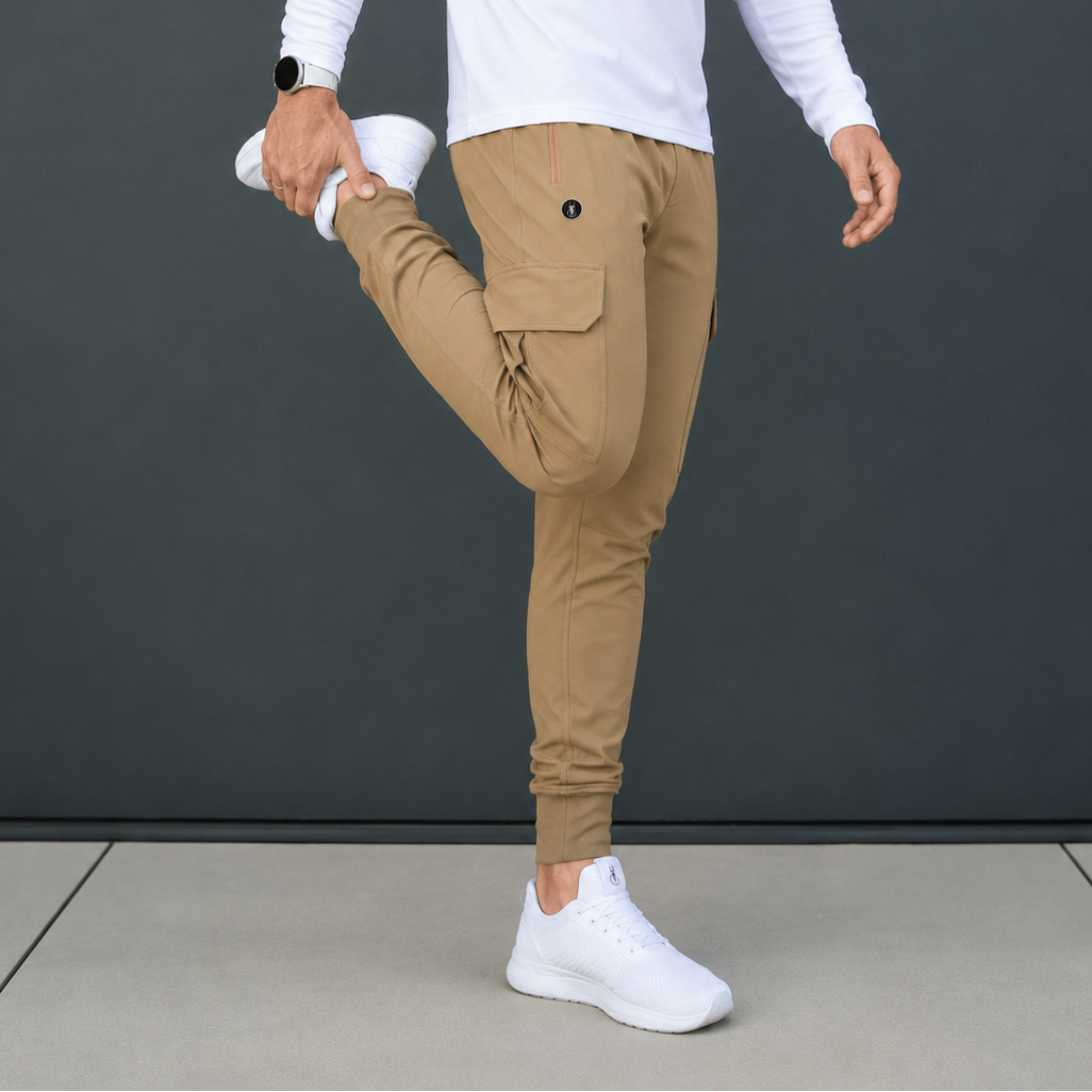 Men’s Khaki Urban Flex Cargo Joggers