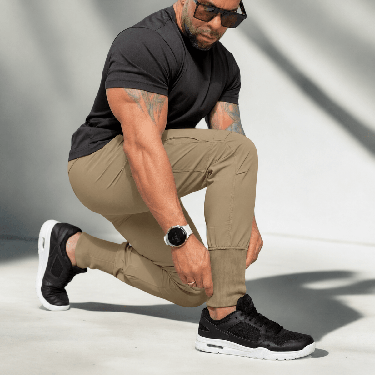 Men’s Khaki Urban Flex Cargo Joggers
