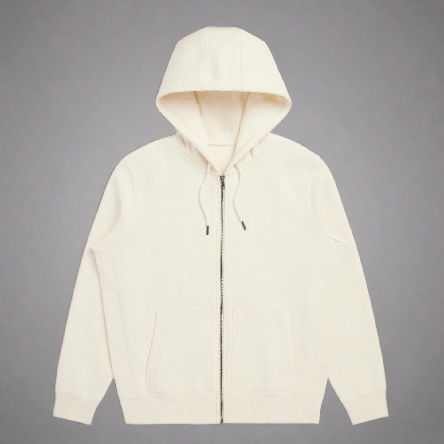 White Jade 100% Organic Cotton Heavyweight Hoodie