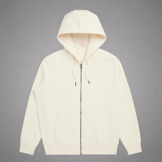 White Jade 100% Organic Cotton Heavyweight Hoodie