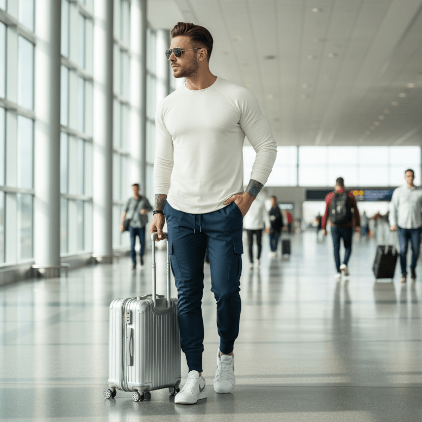 Navy Urban Flex Cargo Joggers - Premium Reimagined Series