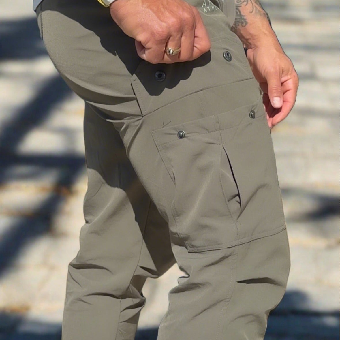 Unisex Urban Flex Cargo Joggers Military Green