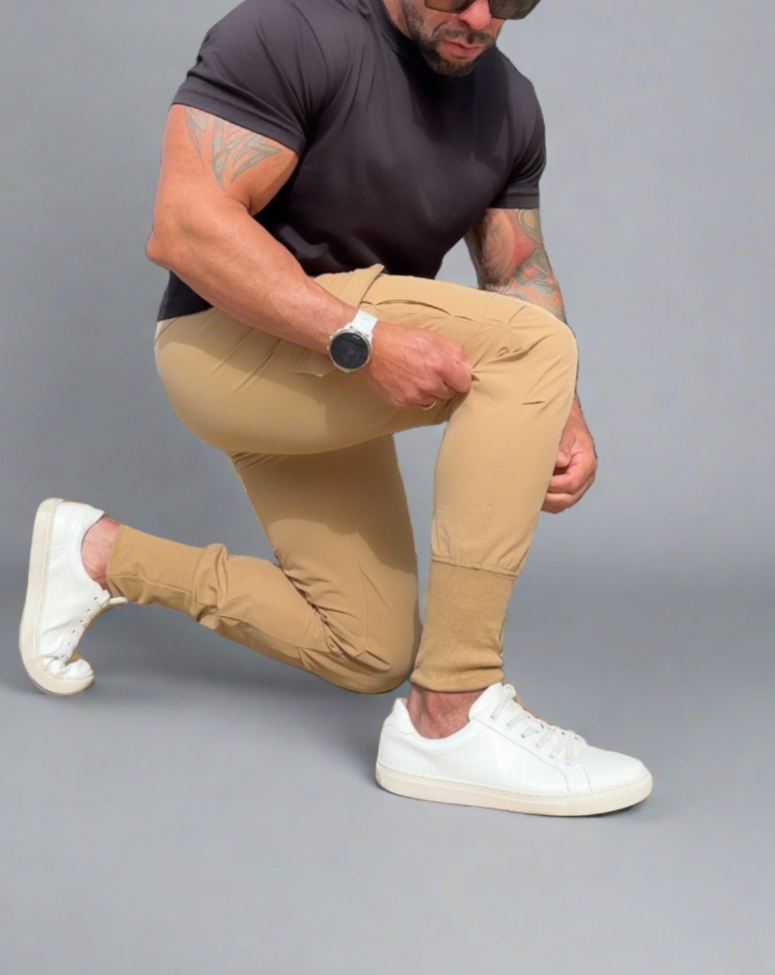 Unisex Urban Flex Cargo Joggers Khaki