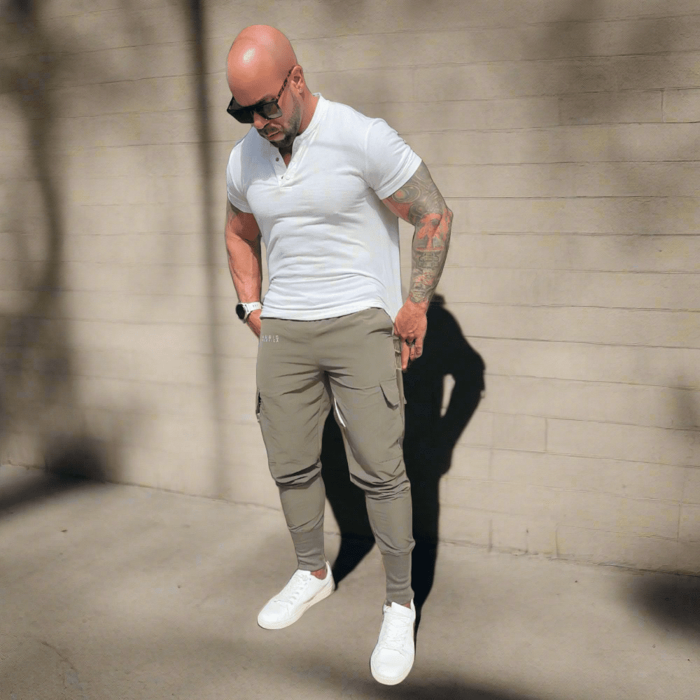 Unisex Urban Flex Cargo Joggers Military Green