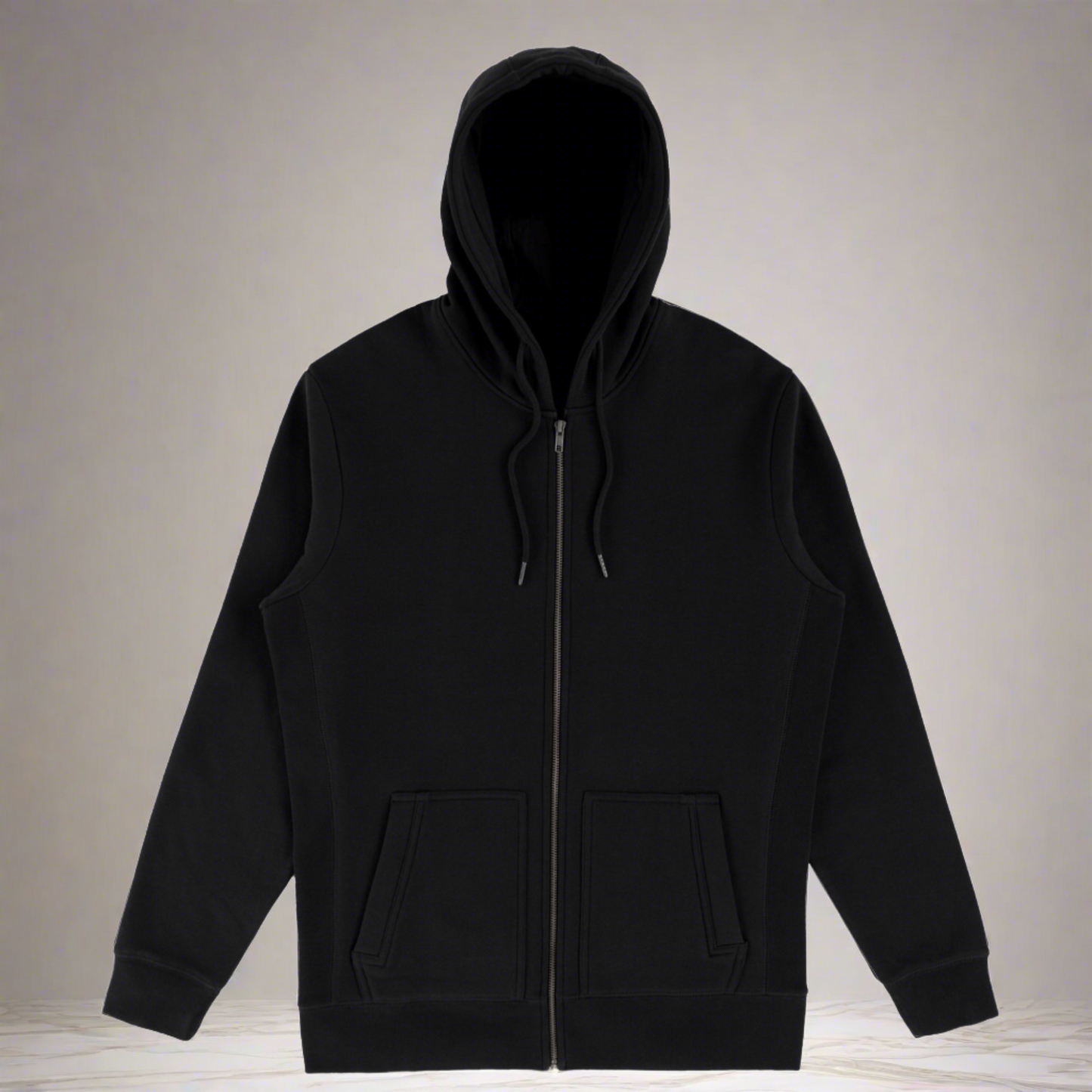 100% Zip-up Organic Cotton Heavyweight Hoodie