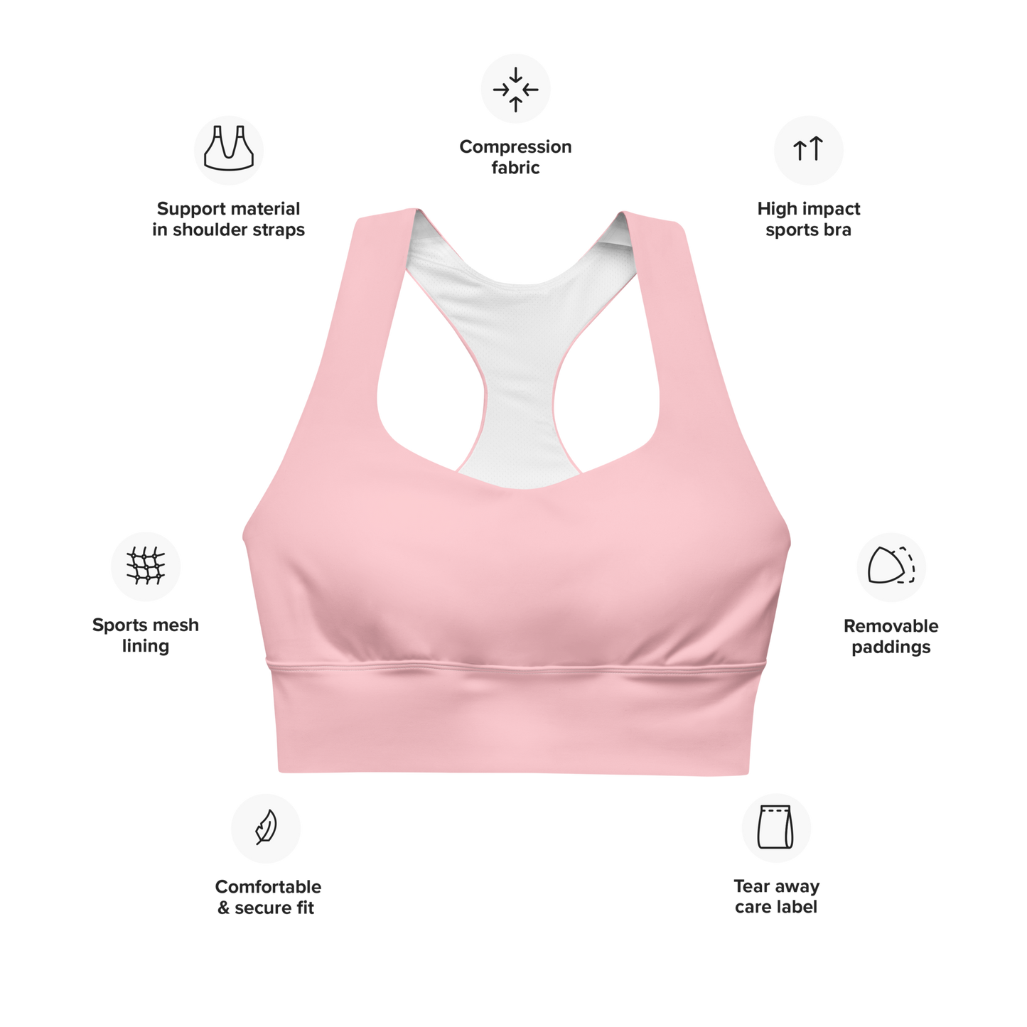 Endurance Sports Bra Pink