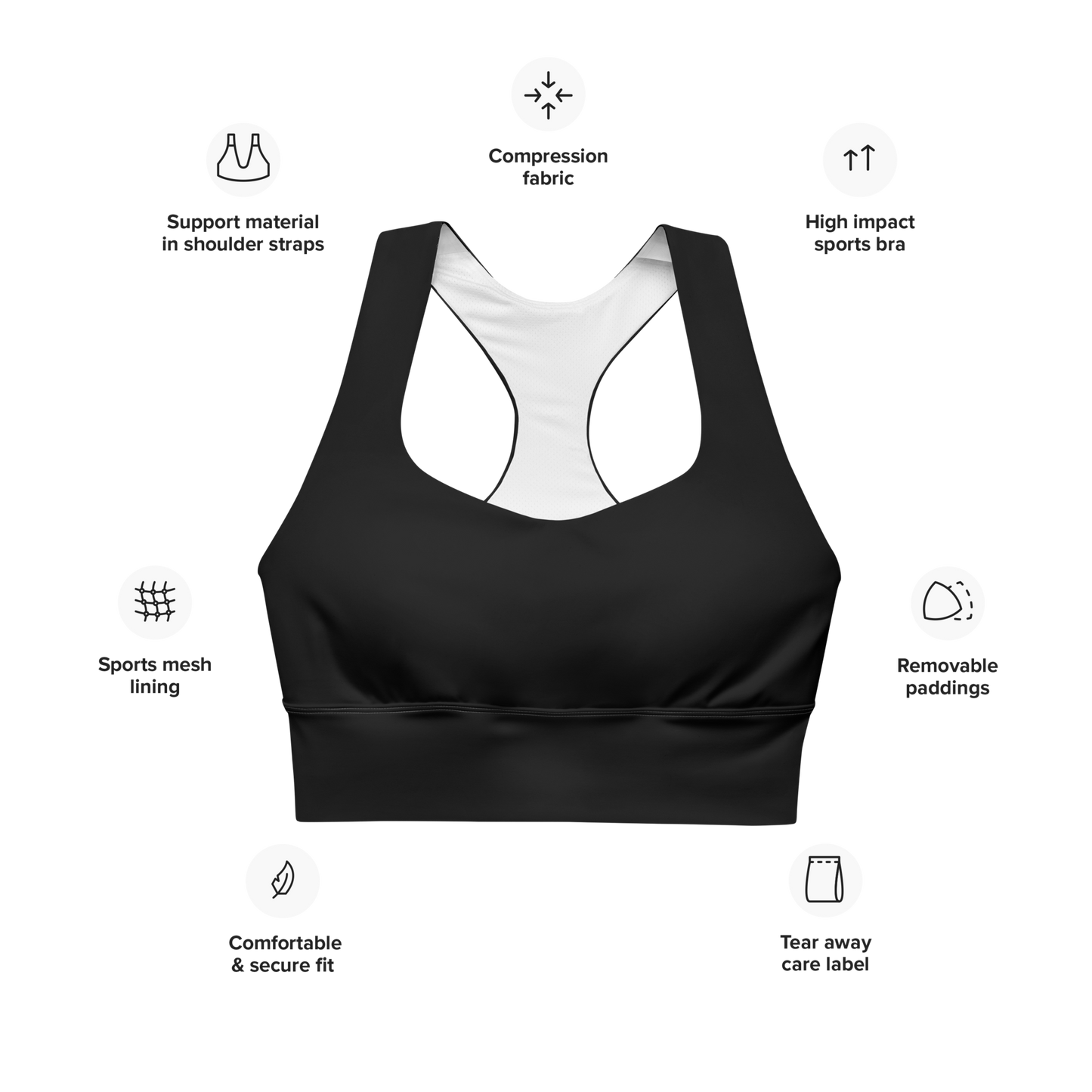 Endurance Sports Bra Onyx