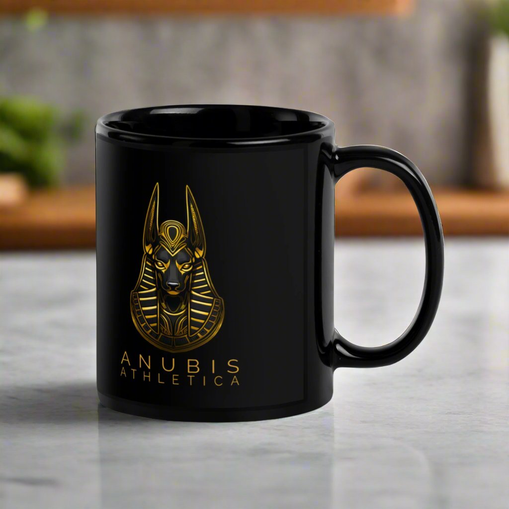 Anubis Black Glossy Mug