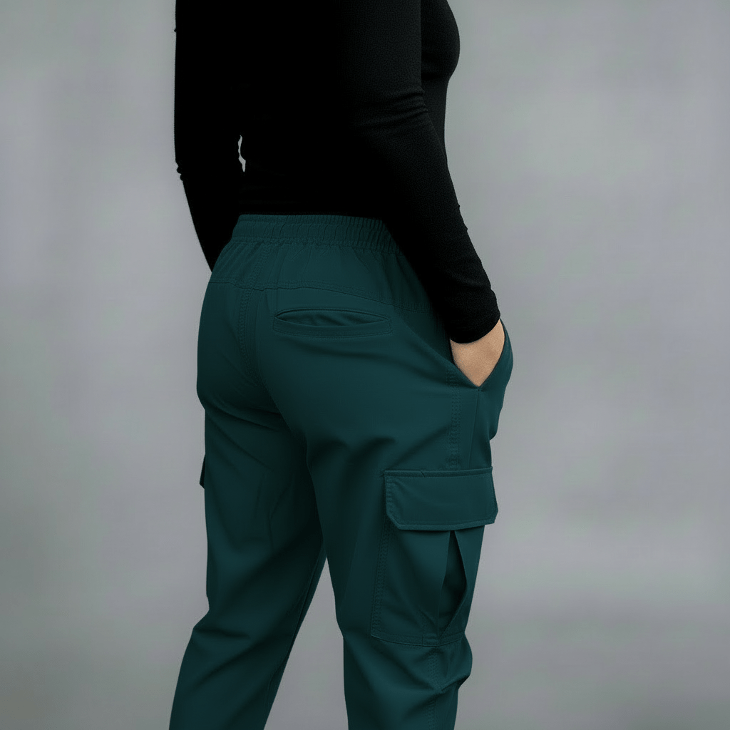 Nilestone Teal Urban Flex Cargo Joggers - Premium Reimagined Series
