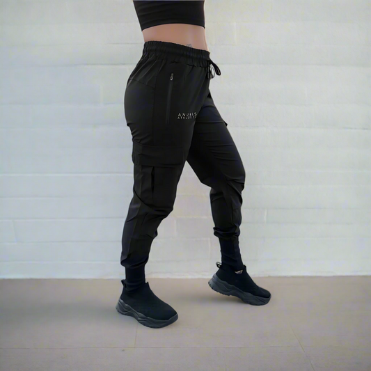 Unisex Urban Flex Cargo Joggers Black Women's