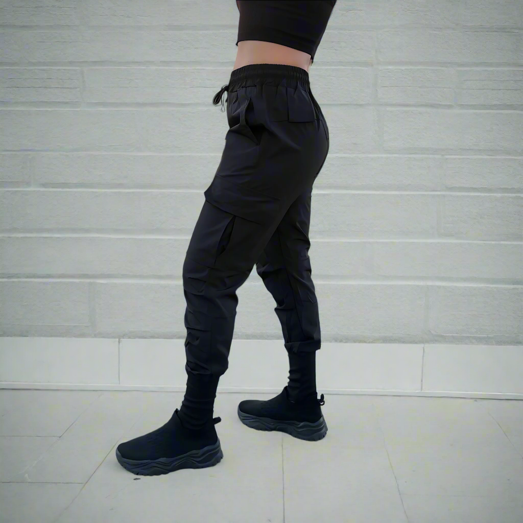 Unisex Urban Flex Cargo Joggers Black Women's