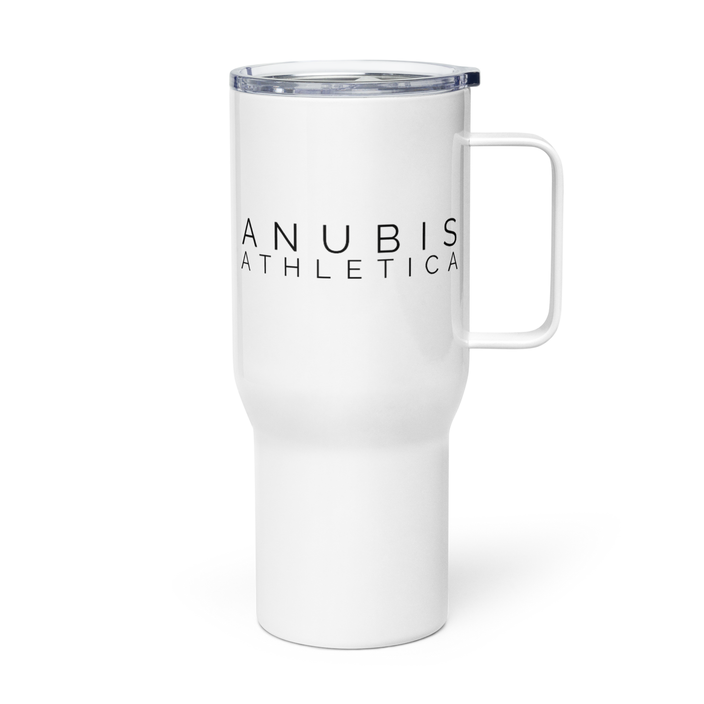 Travel mug with a handle