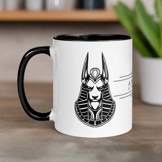 Anubis Mug with Color Inside