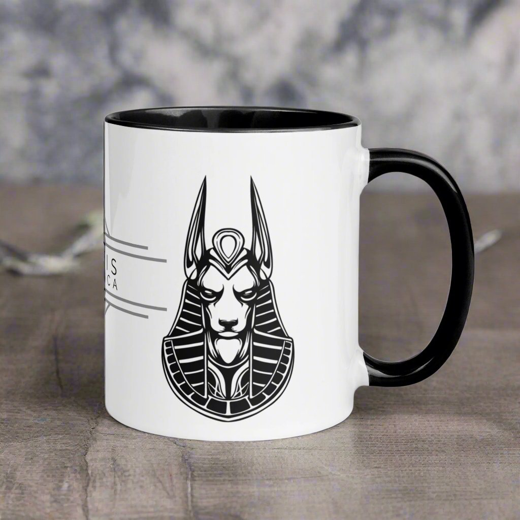 Anubis Mug with Color Inside