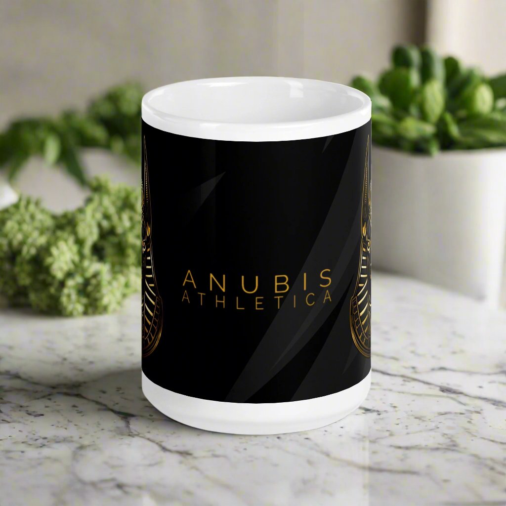 Anubis Athletica glossy mug