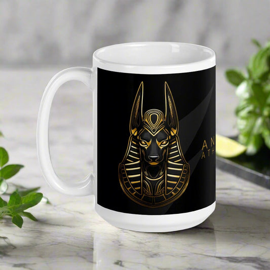 Anubis Athletica glossy mug